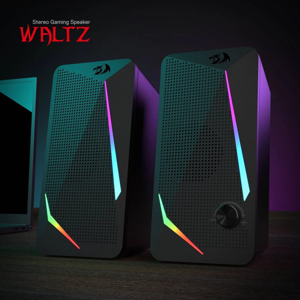 redragon gaming wired speakers for laptop with rgb