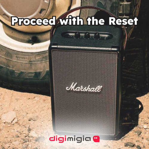 how to reset marshall bluetooth speaker